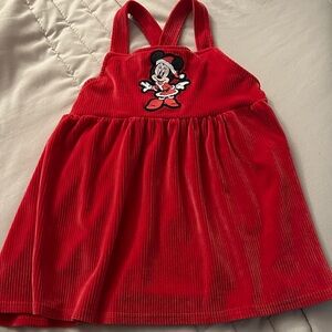 Disney Minnie Mouse Red Corduroy Dress